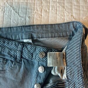 H&M Navy and White Striped Pants